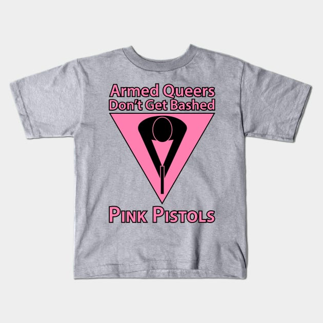 Pink Pistols Kids T-Shirt by Operation Blazing Sword